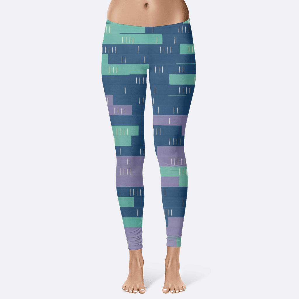 Aurora Band Fragmentation personalized print leggings