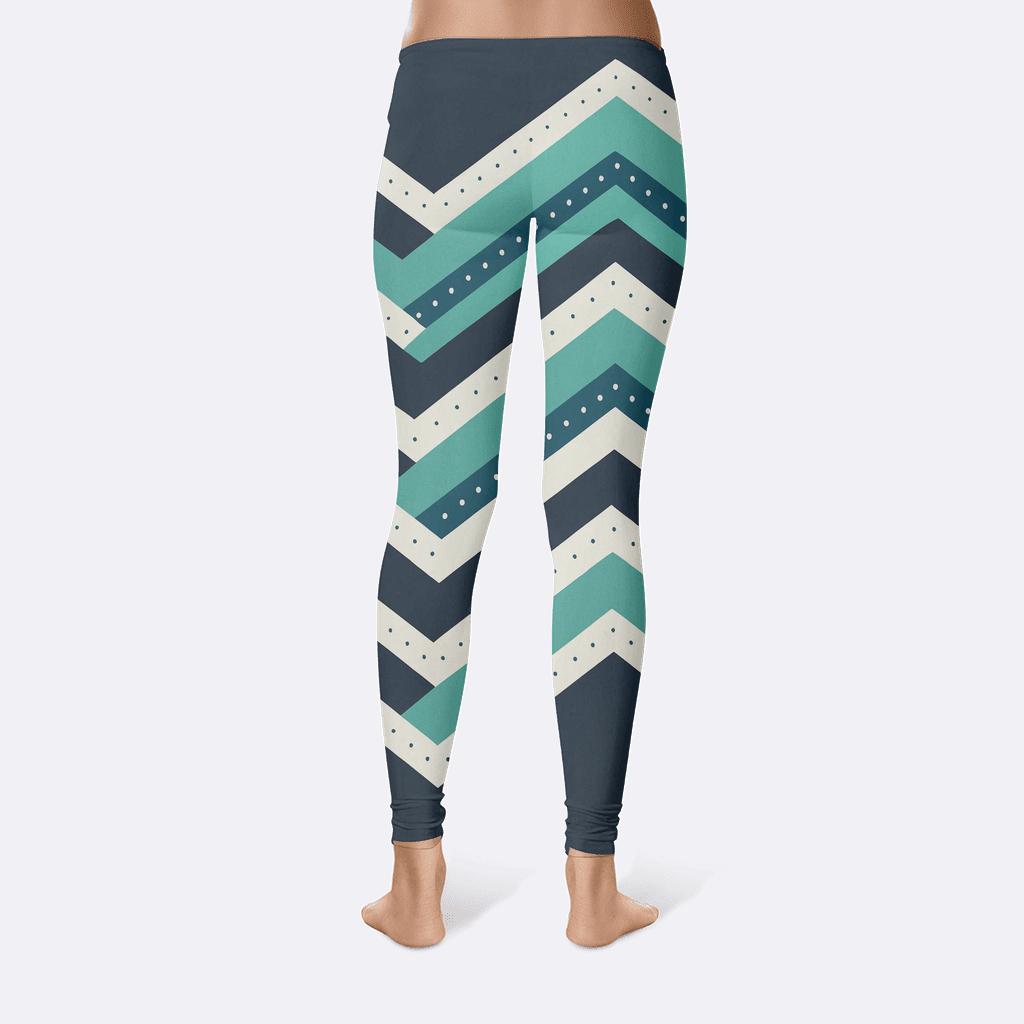 Orbit Shift Chevron Field stylish workout leggings
