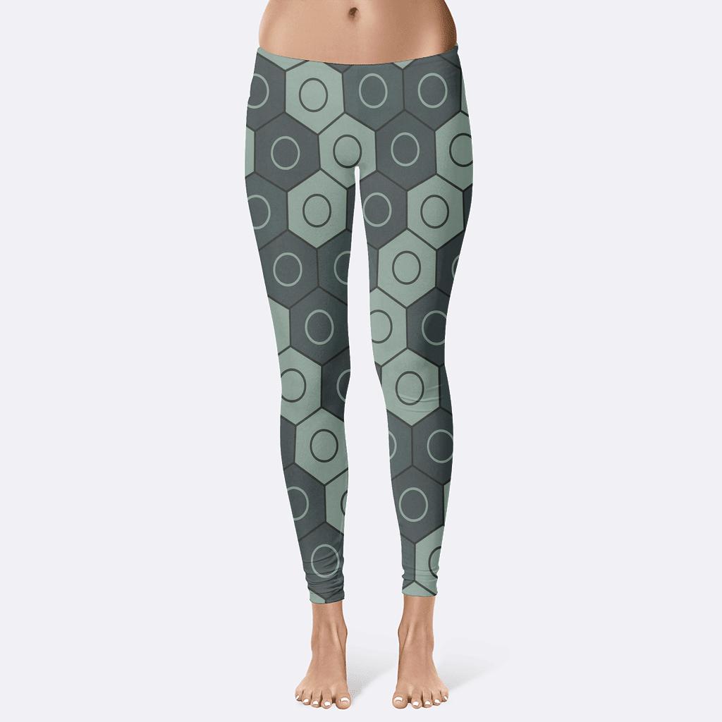Hex Offset Ring Matrix stylish workout leggings