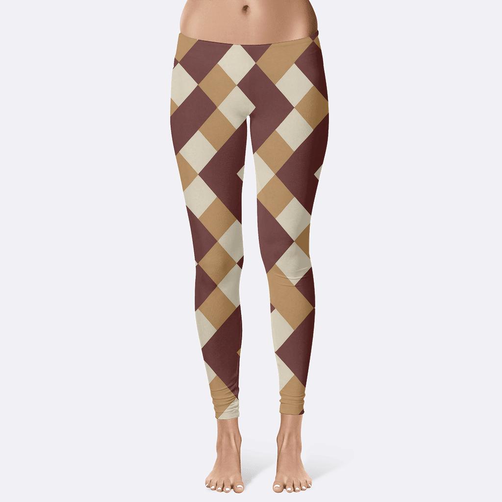 Rotating Square Tessellation stylish workout leggings