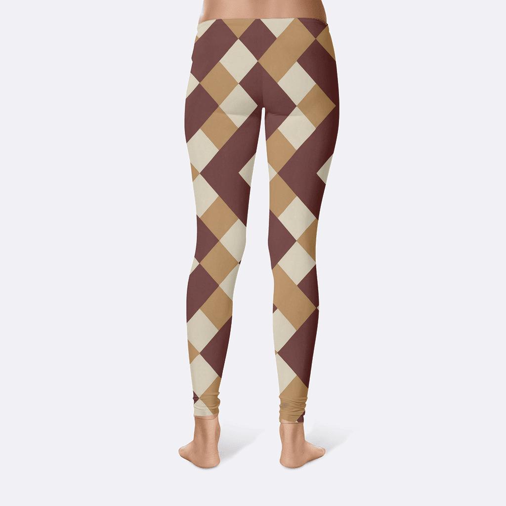 Rotating Square Tessellation stylish workout leggings