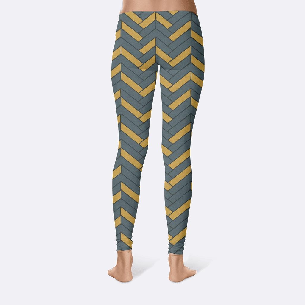 Staggered Brick Chevron unique fashion leggings