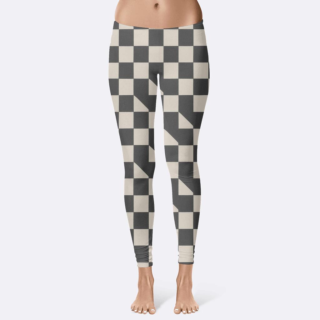 Checkerboard Phase Shift custom leggings