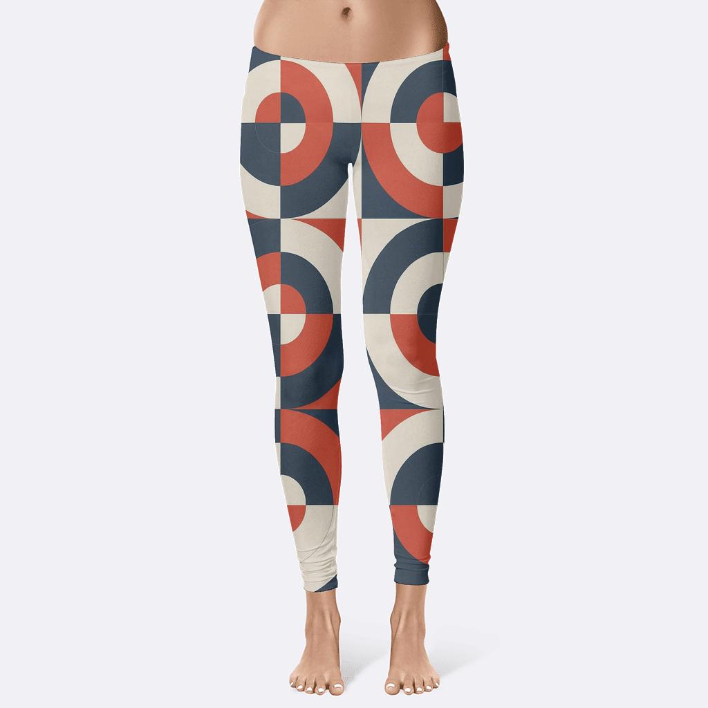 Radial Band Relay Grid trendy athletic leggings