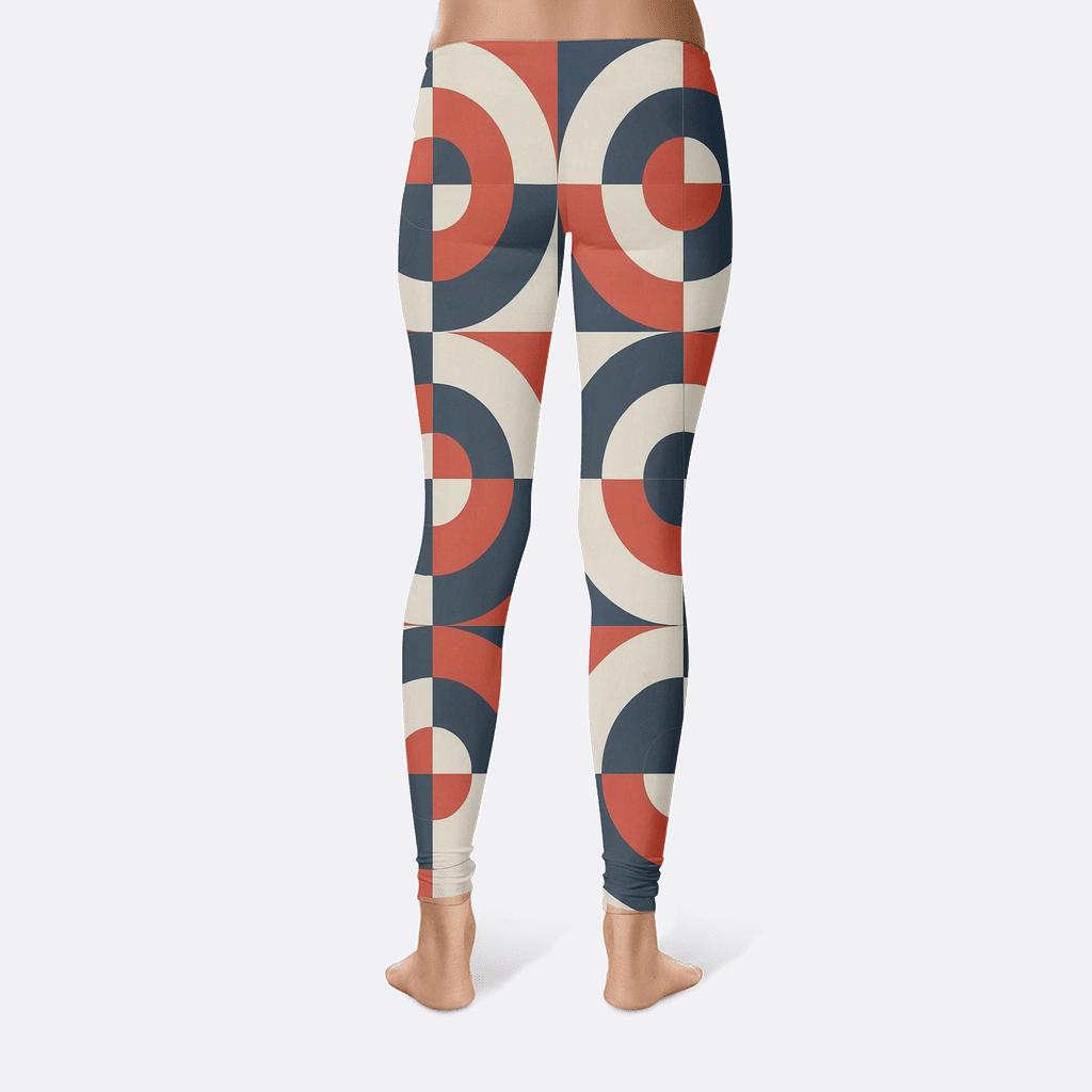 Radial Band Relay Grid trendy athletic leggings