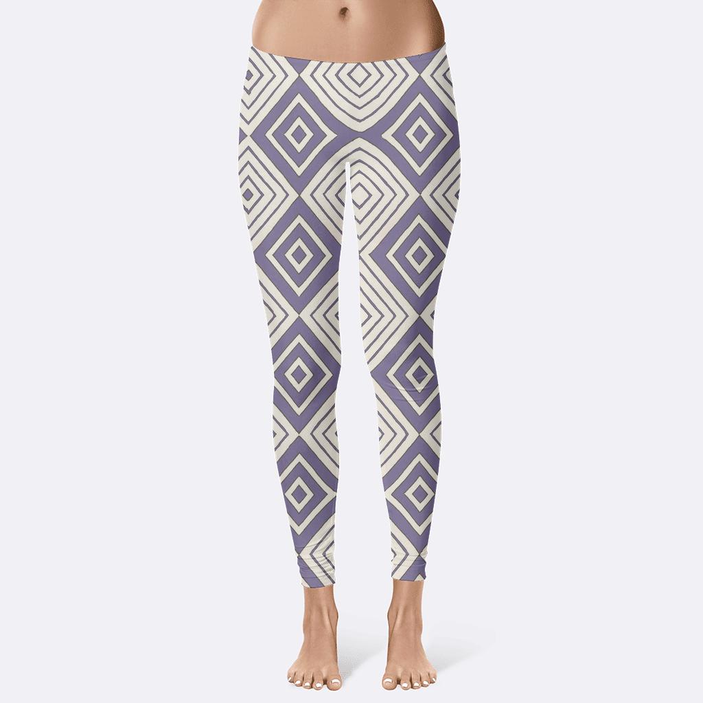 Nested Rhombus Ripple Lattice high-waist leggings