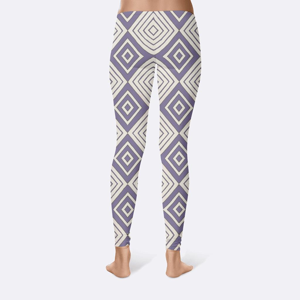 Nested Rhombus Ripple Lattice high-waist leggings
