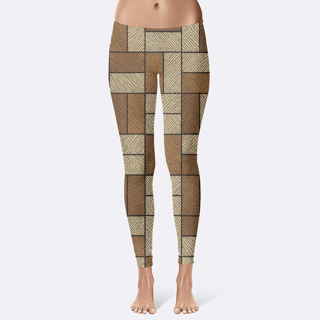 Crosshatch Drift Parquet comfortable yoga leggings