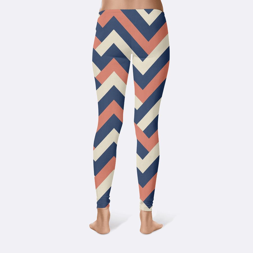 Chevron Phase Stack Gradientless high-waist leggings