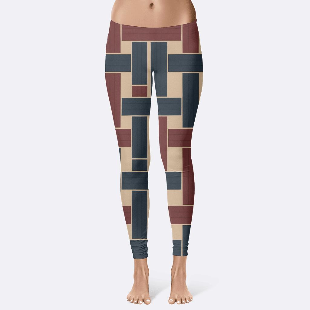 Interlock Stripe Weft Matrix unique fashion leggings
