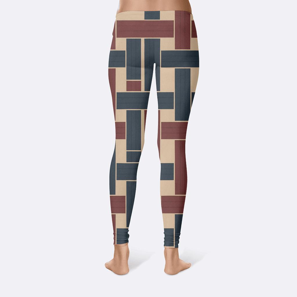 Interlock Stripe Weft Matrix unique fashion leggings