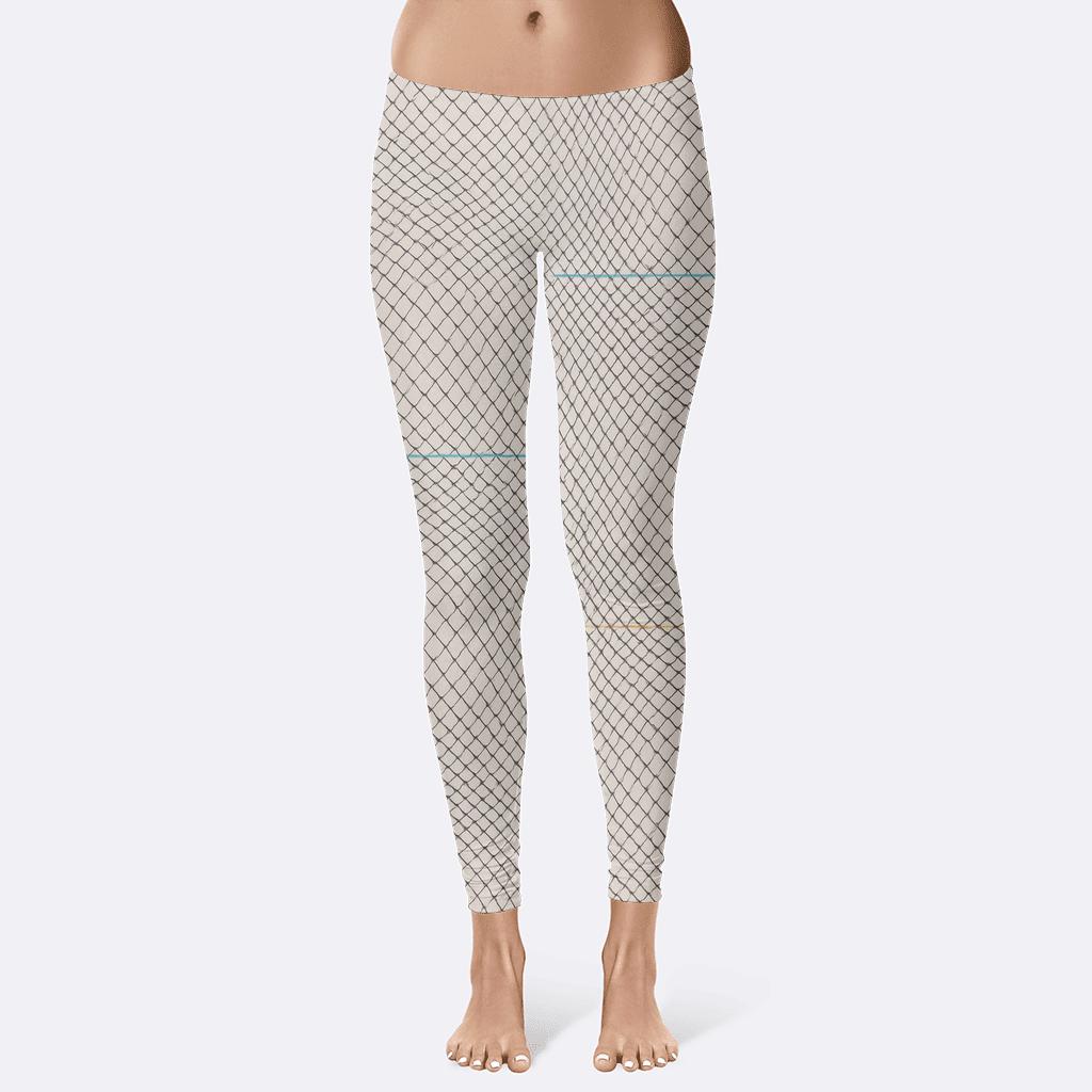 Moire Orbit Weft trendy athletic leggings