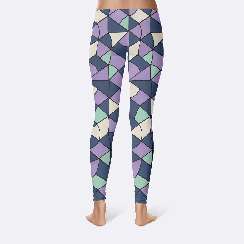 Hex Bloom Pinwheel Field high-waist leggings