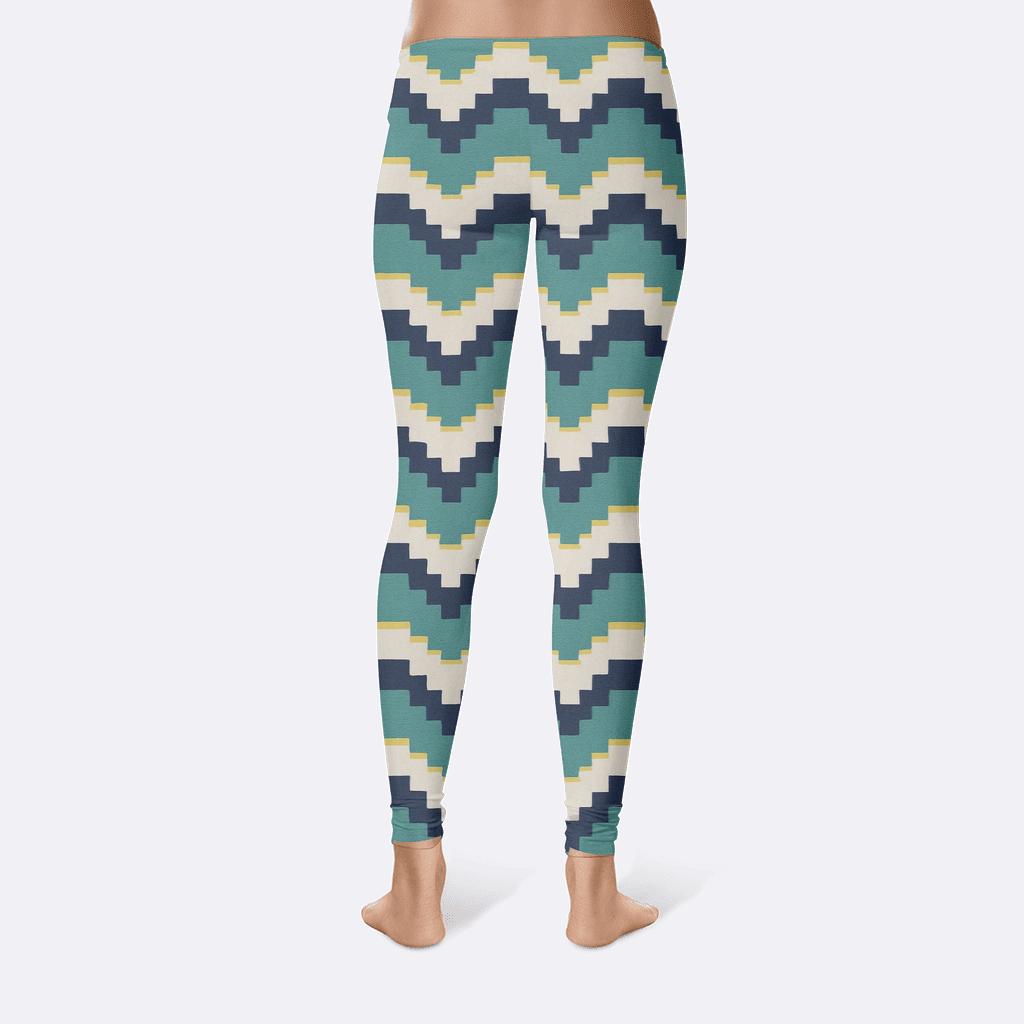 Sine Stripe Phase Staircase comfortable yoga leggings