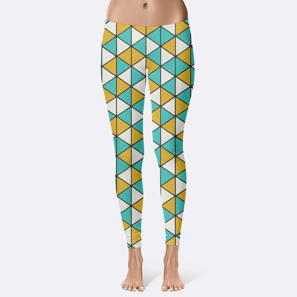 Tri Tile Flipbook stylish workout leggings