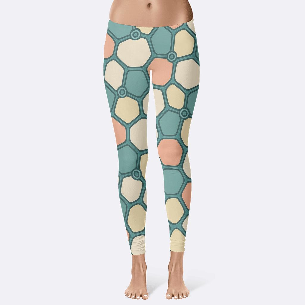 Cellular Foam Loop Mosaic trendy athletic leggings