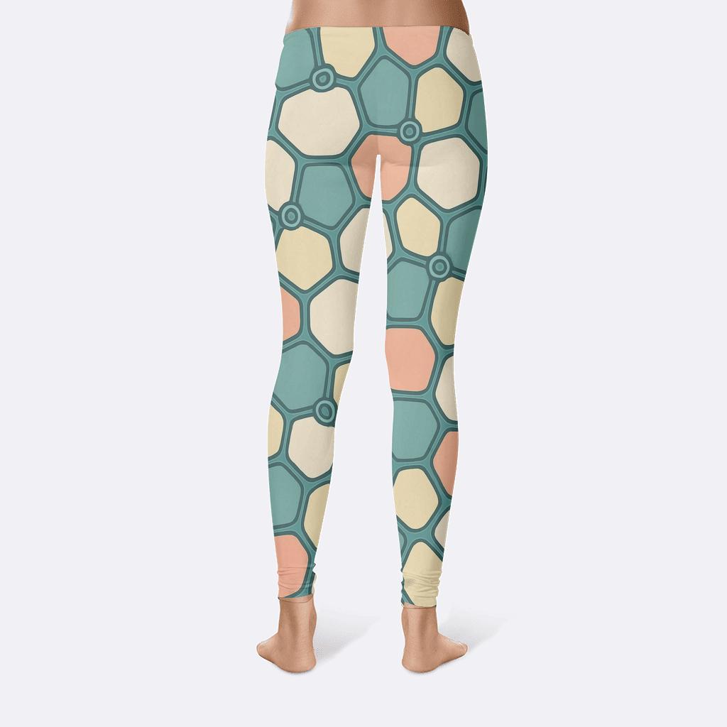 Cellular Foam Loop Mosaic trendy athletic leggings