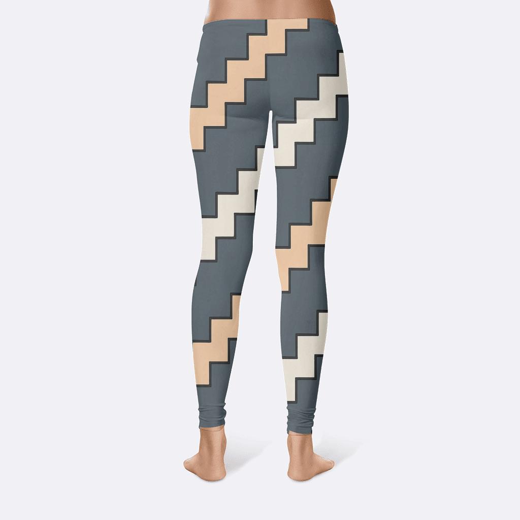 Stepwise Diagonal Stairfield high-waist leggings
