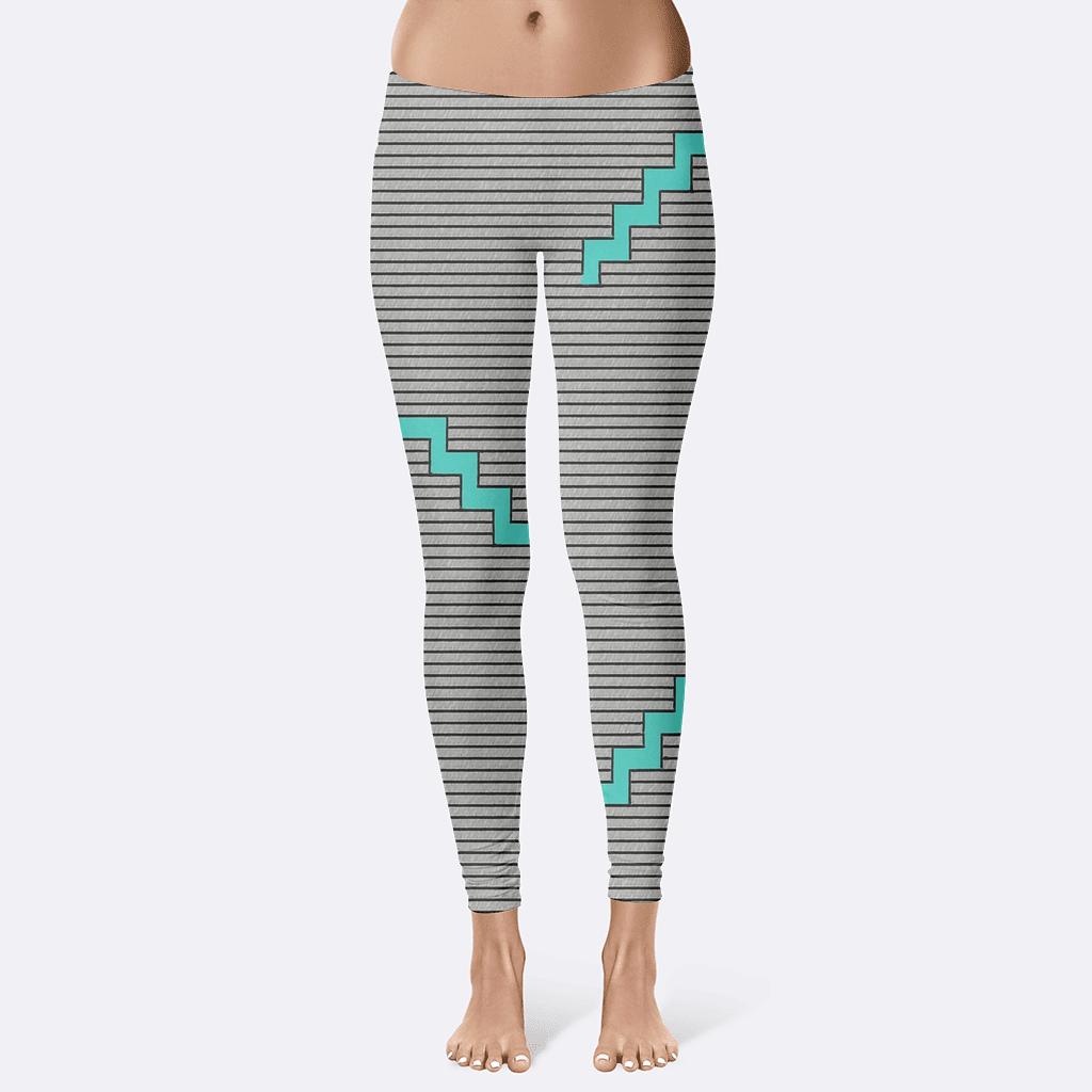 Microline Dither Horizon soft cotton leggings