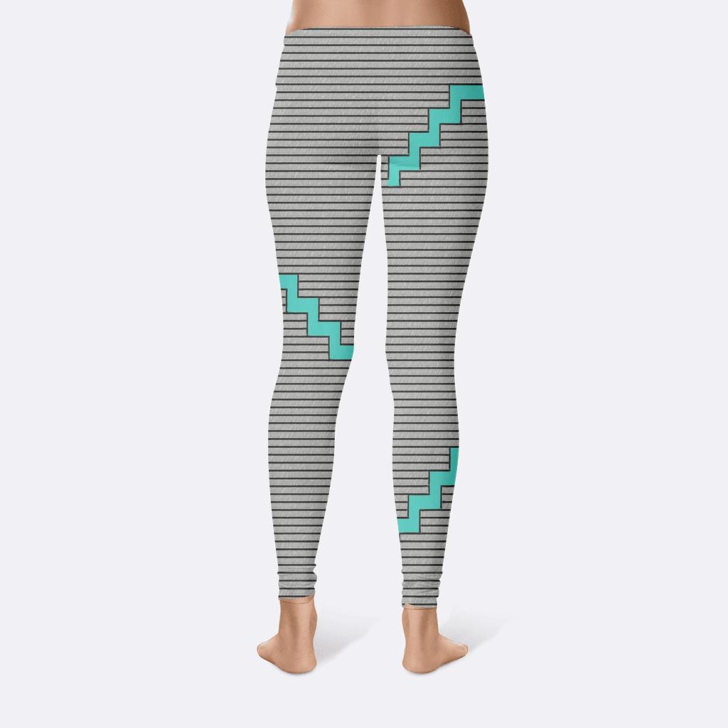 Microline Dither Horizon soft cotton leggings