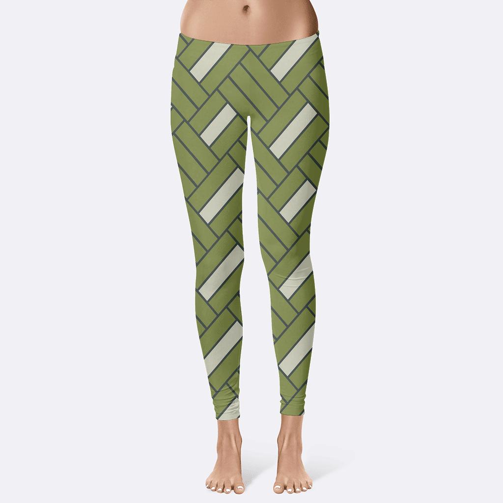 Herringbone Ribbon Interlock custom leggings