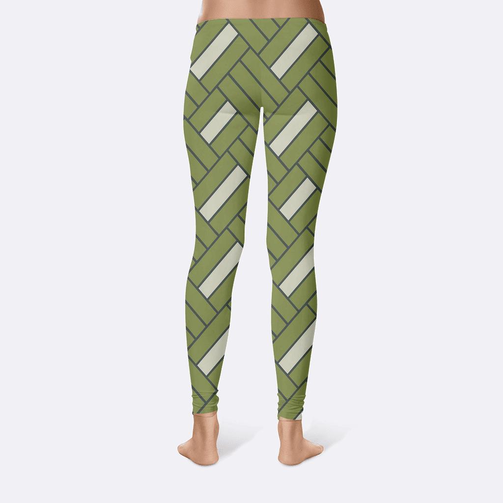 Herringbone Ribbon Interlock custom leggings