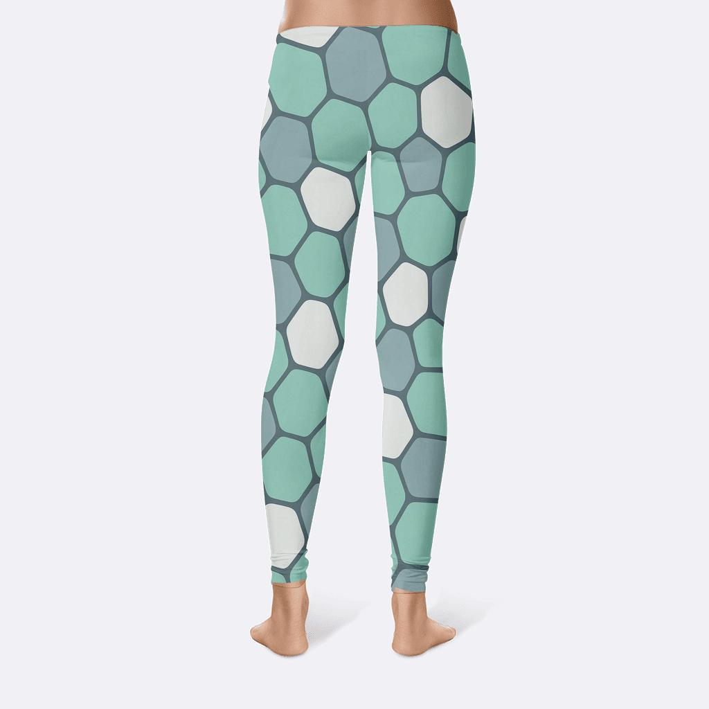Foam Cell Outline Mosaic trendy athletic leggings