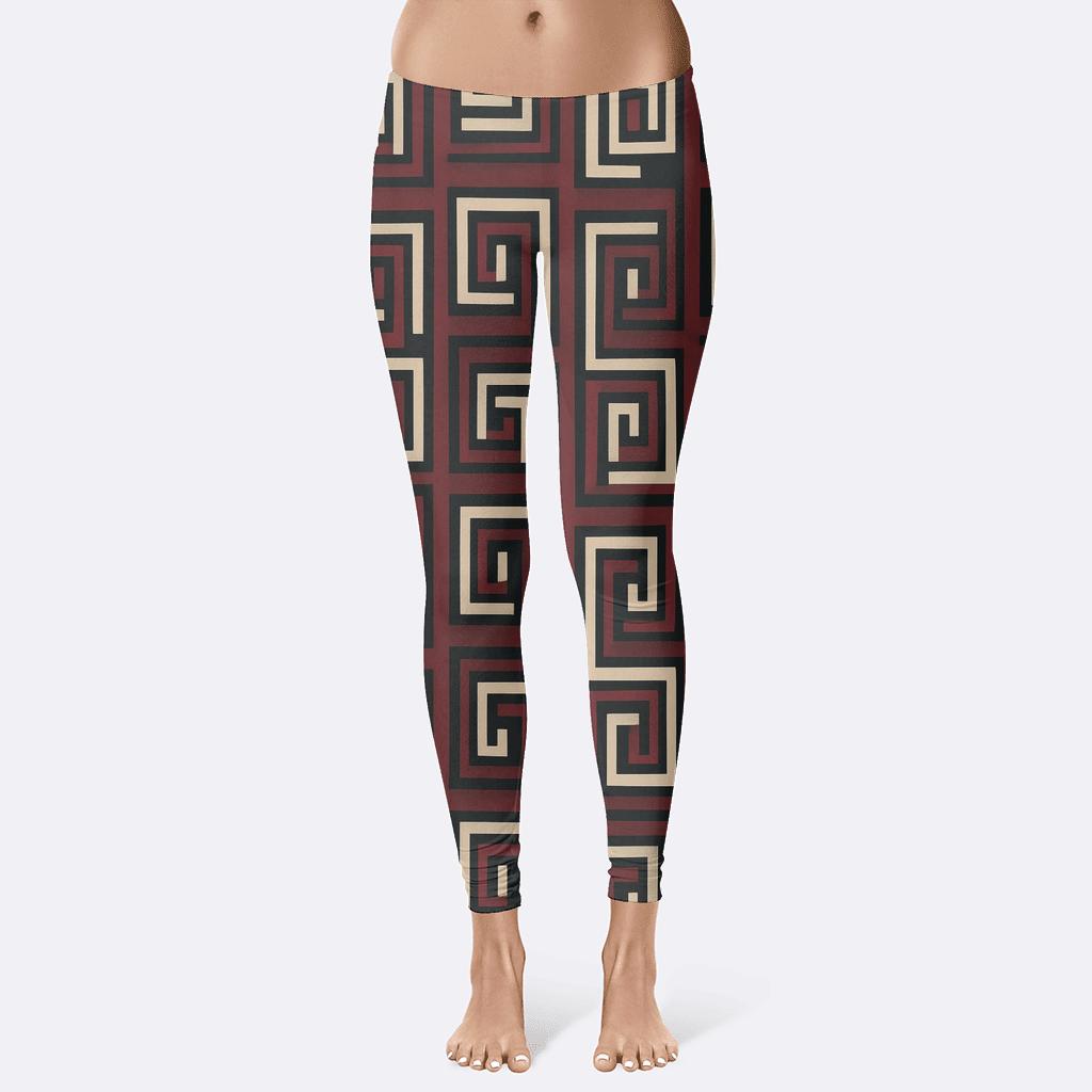 Recursive Edge Cascade Stripes soft cotton leggings