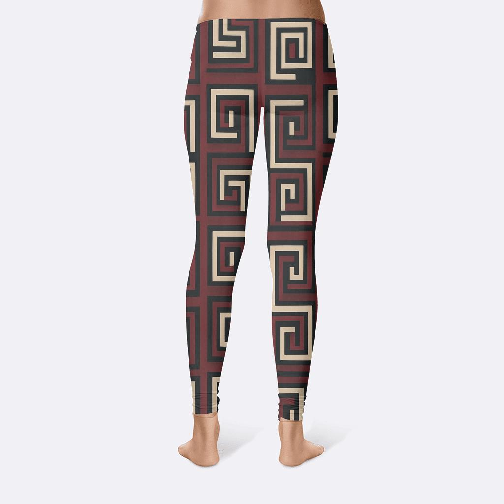 Recursive Edge Cascade Stripes soft cotton leggings