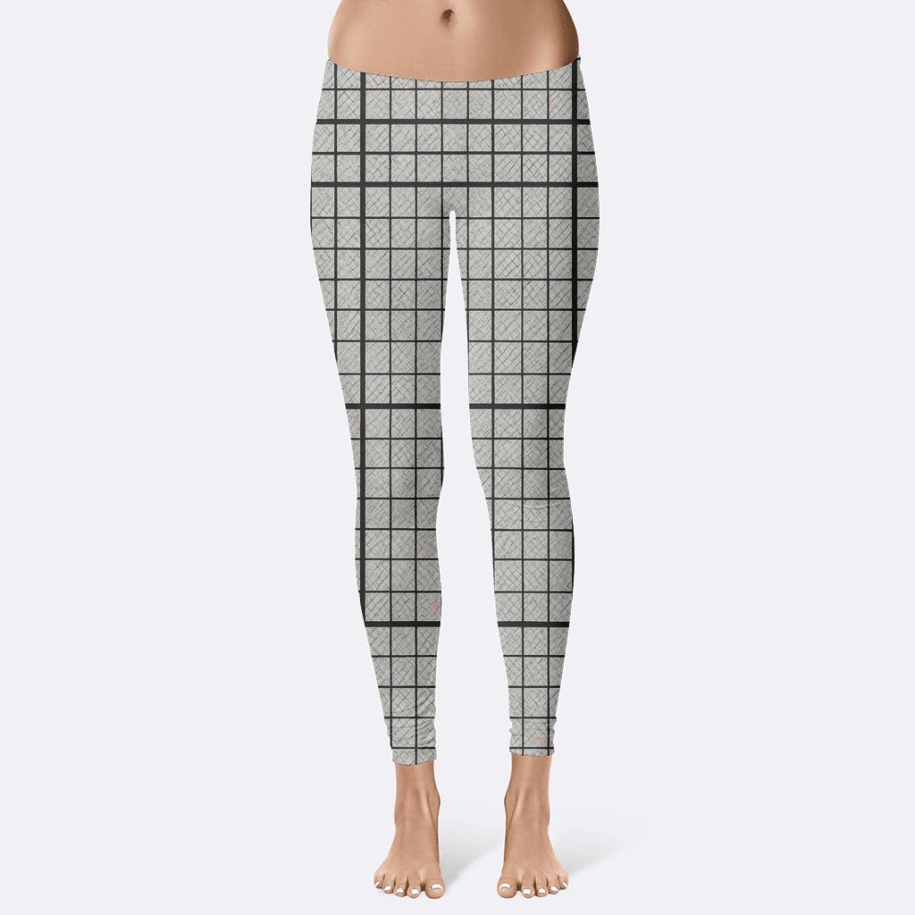 Stellar Lattice Crosshatch trendy athletic leggings