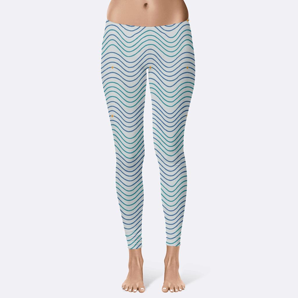 Sinewave Line Pack Tiling soft cotton leggings