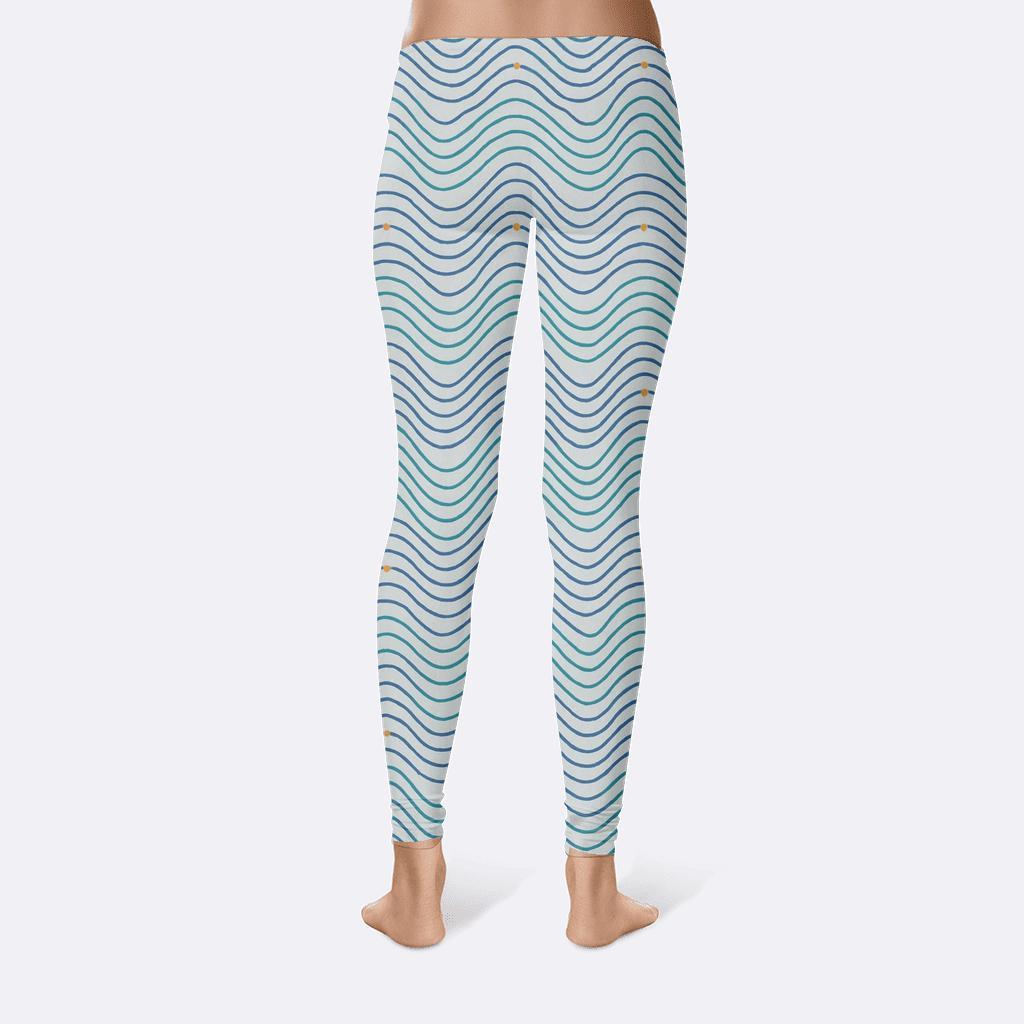 Sinewave Line Pack Tiling soft cotton leggings