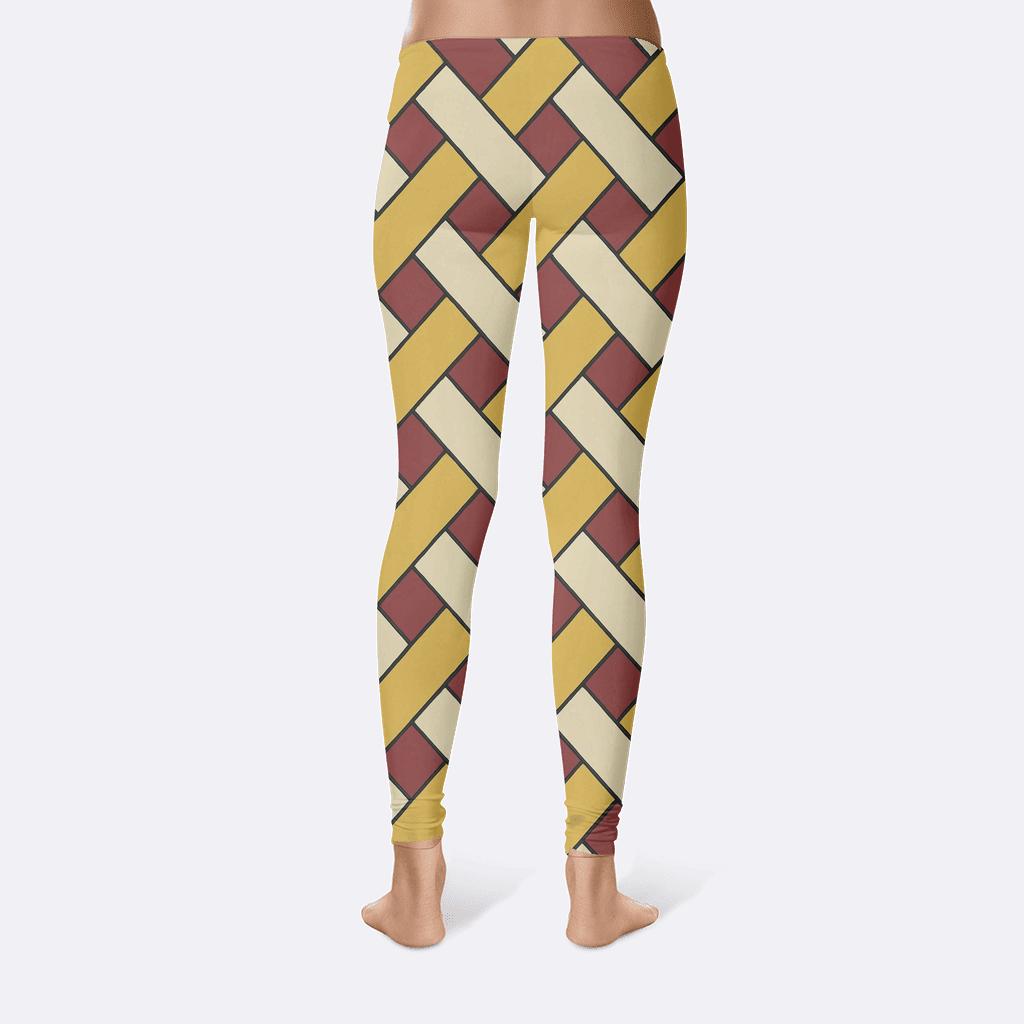 Interlock Ribbon Weave Stripes unique fashion leggings
