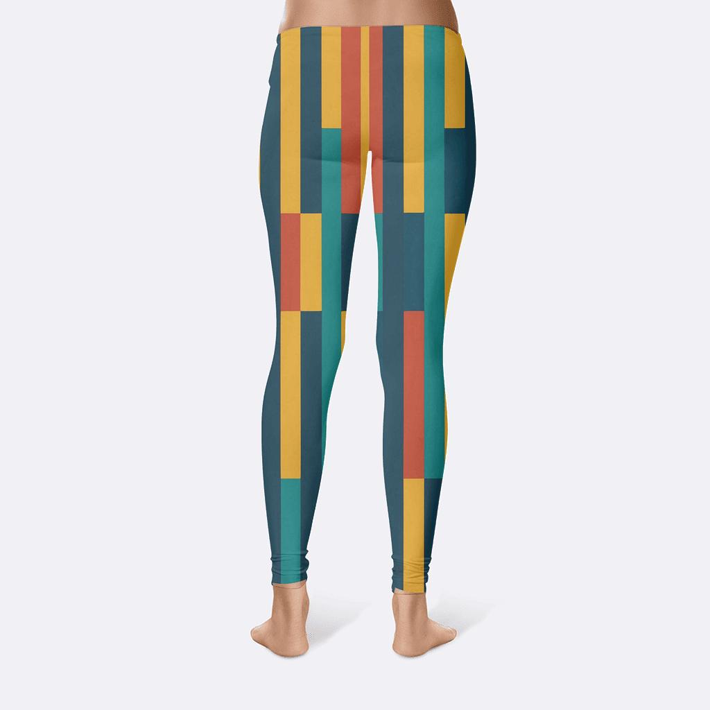 Prismatic Band Relay Stripes comfortable yoga leggings