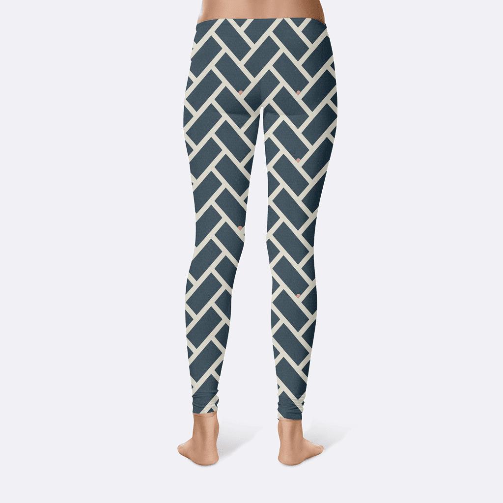 Binary Orbit Herringbone comfortable yoga leggings