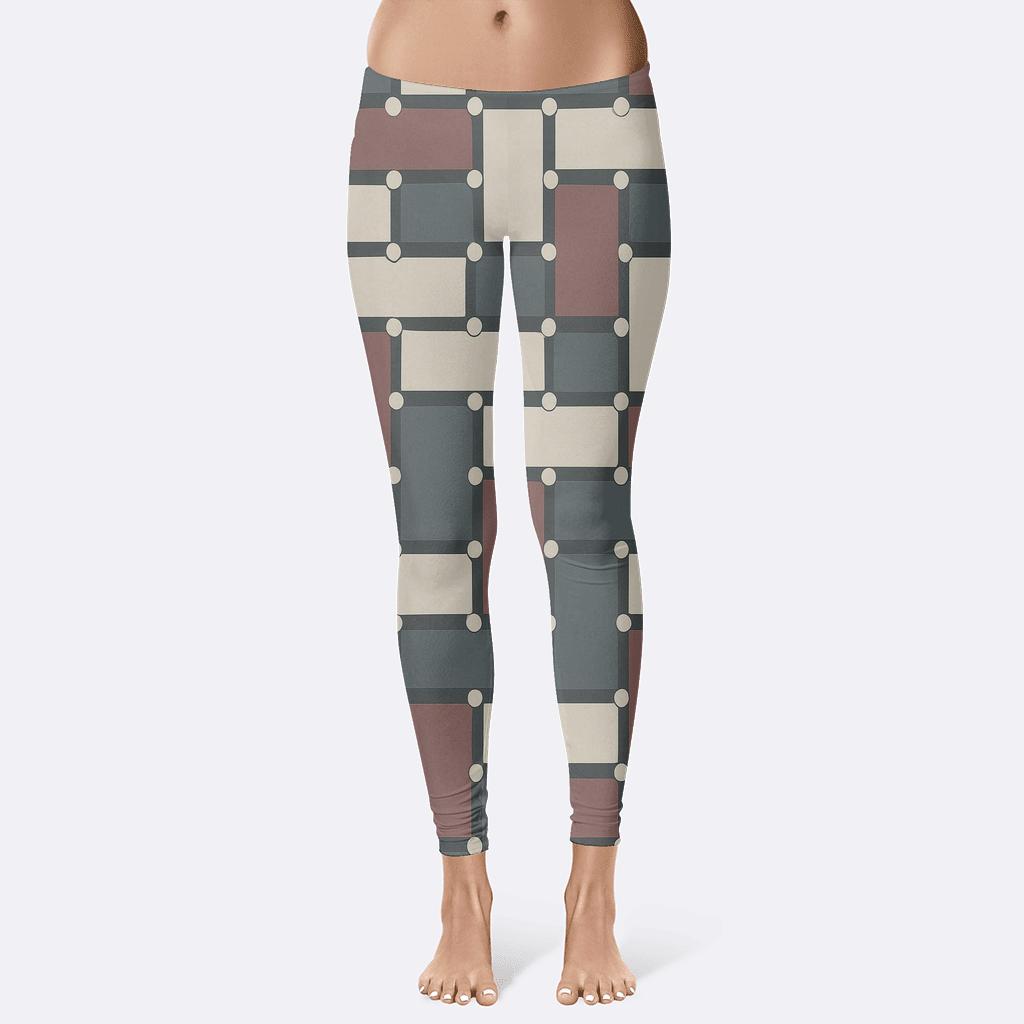 Lunar Node Brick Lattice high-waist leggings