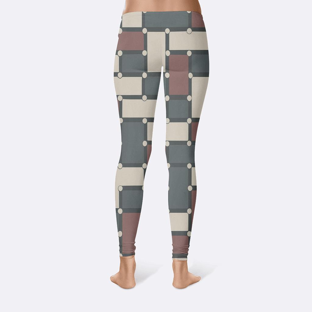 Lunar Node Brick Lattice high-waist leggings