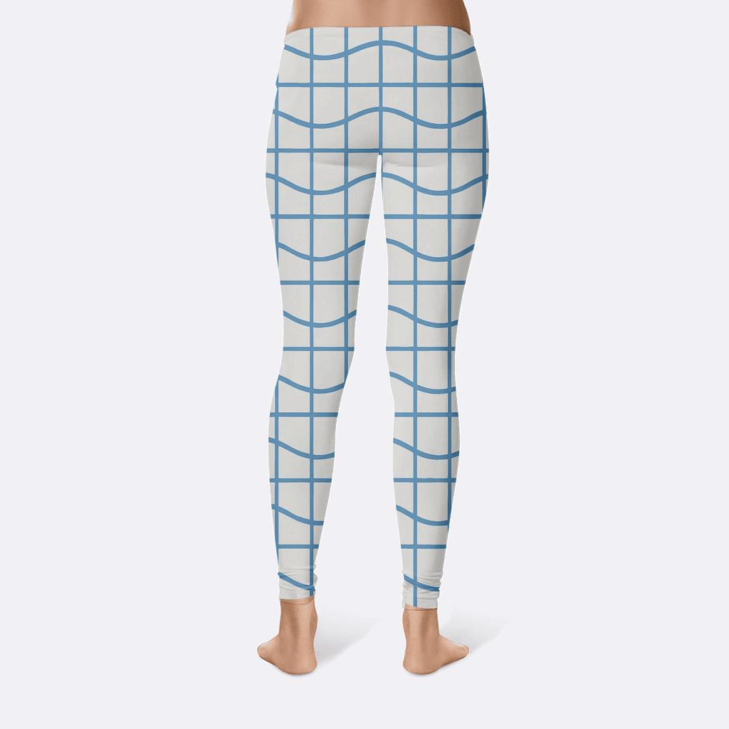 Gravity Wave Ripple Grid comfortable yoga leggings