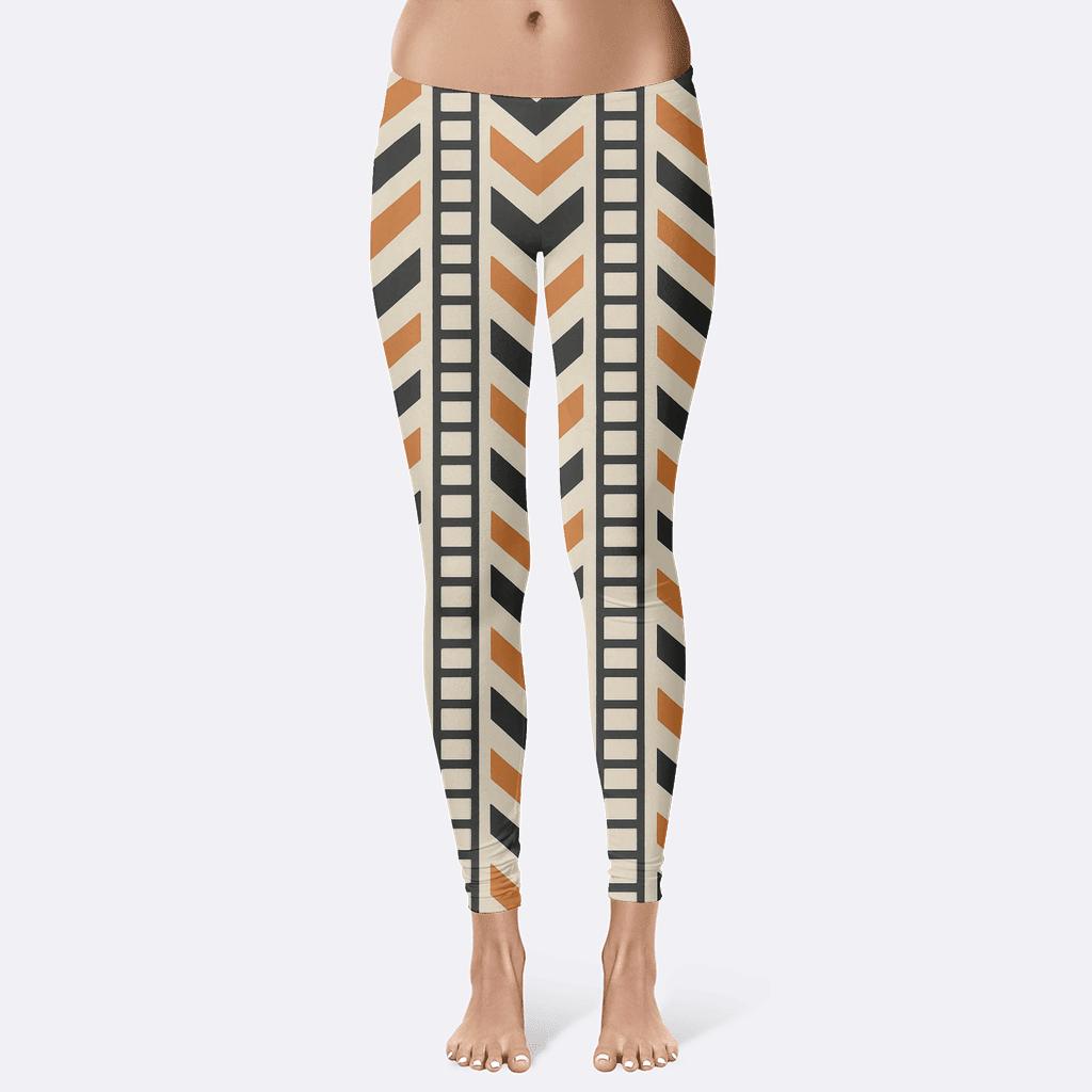 Solar Flare Chevron Stack custom leggings