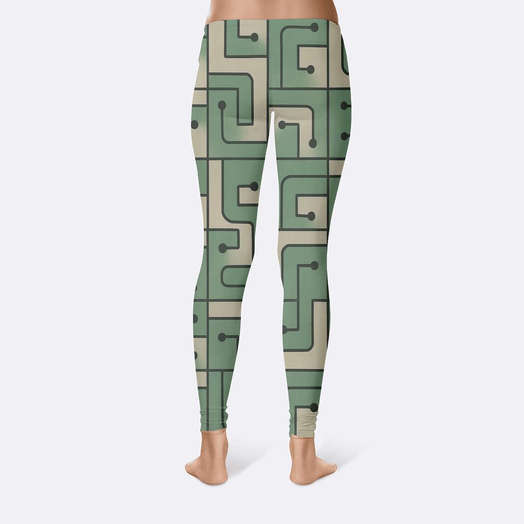 Cosmic Circuit Keyline Tiles personalized print leggings