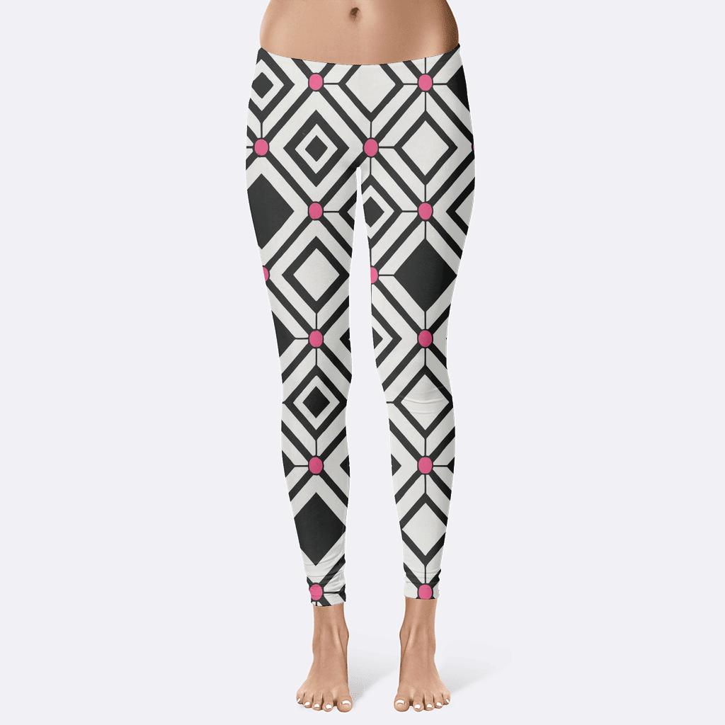 Nested Rhombus Circuit designer patterned leggings