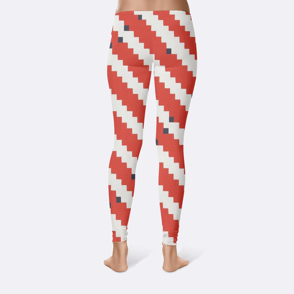 Diagonal Staircase Array custom leggings