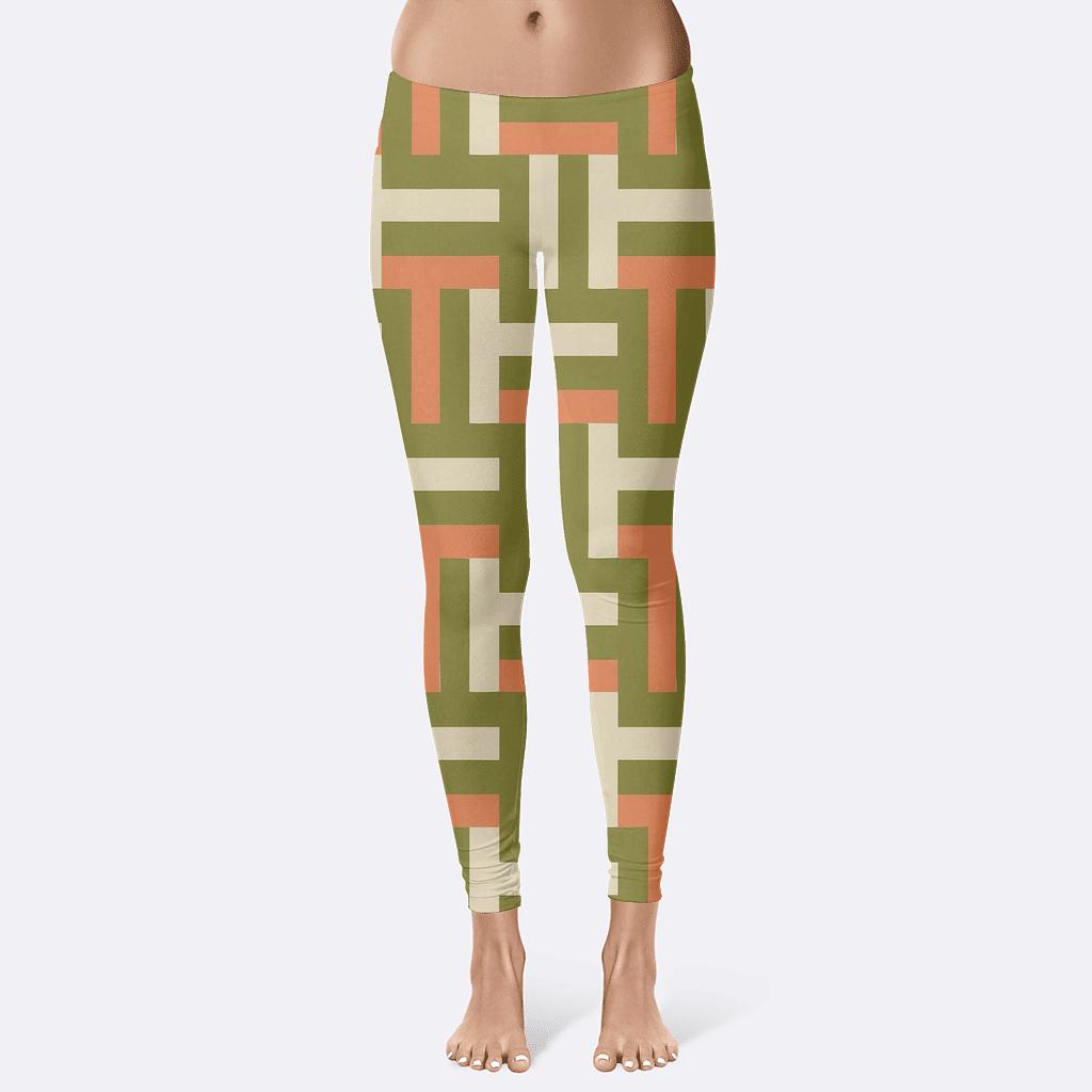 Interlock Stripe Weave Matrix comfortable yoga leggings