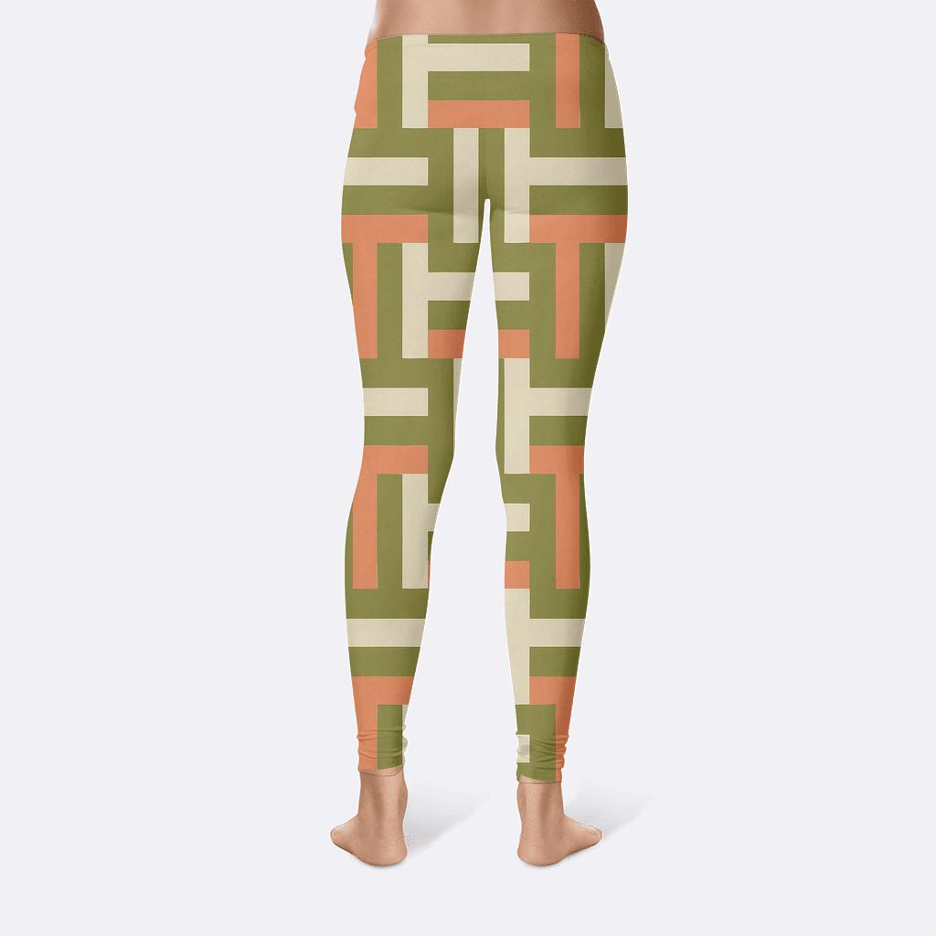 Interlock Stripe Weave Matrix comfortable yoga leggings
