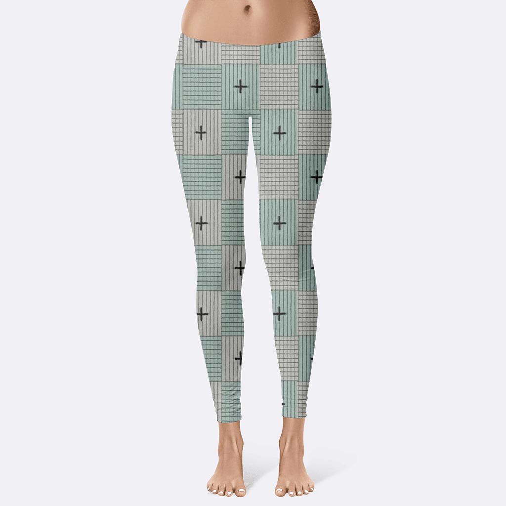 Orthogonal Crosshatch Study Plus unique fashion leggings