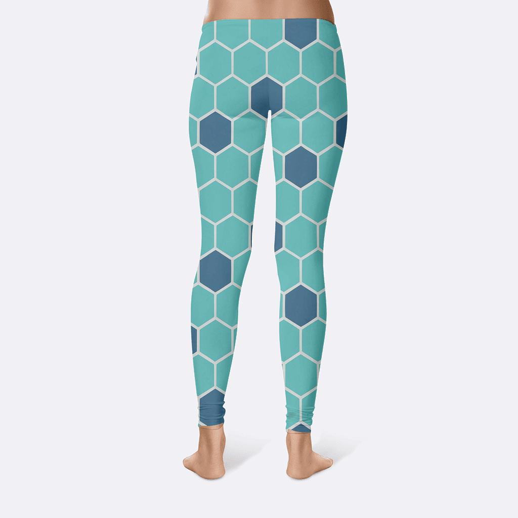 Satellite Hex Drift designer patterned leggings