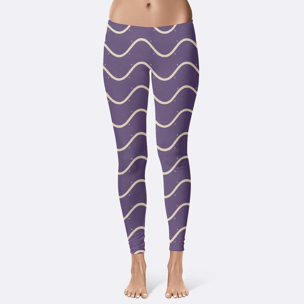 Starlight Sine Stitch trendy athletic leggings