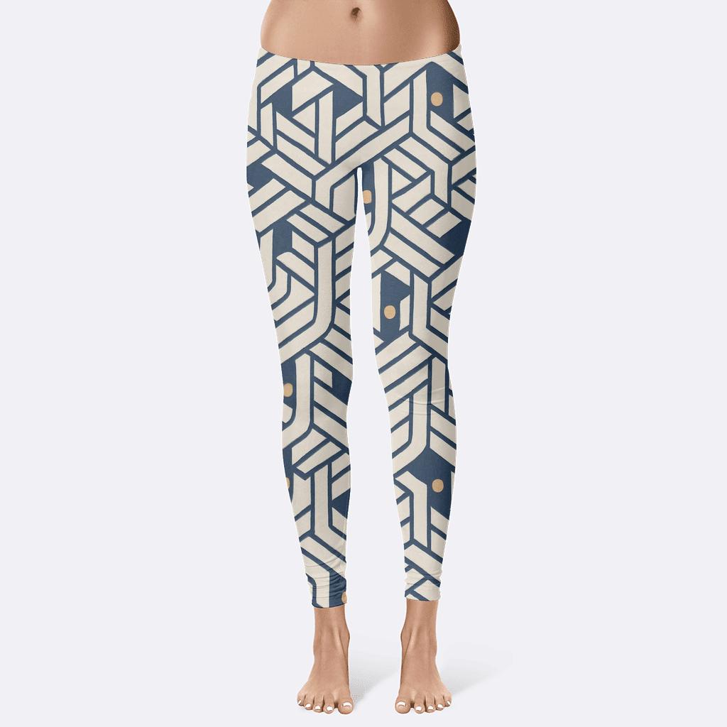 Hex Knot Microtile Field high-waist leggings