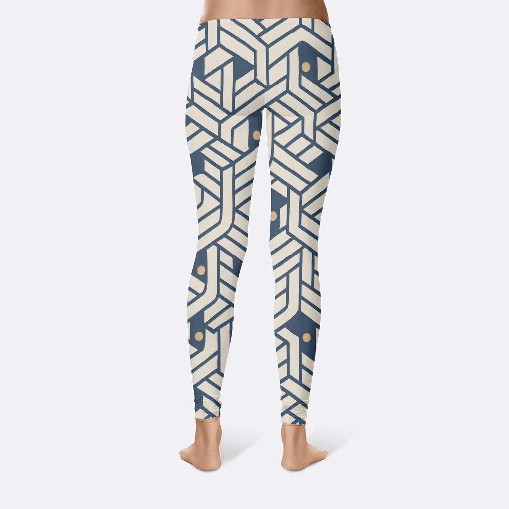 Hex Knot Microtile Field high-waist leggings