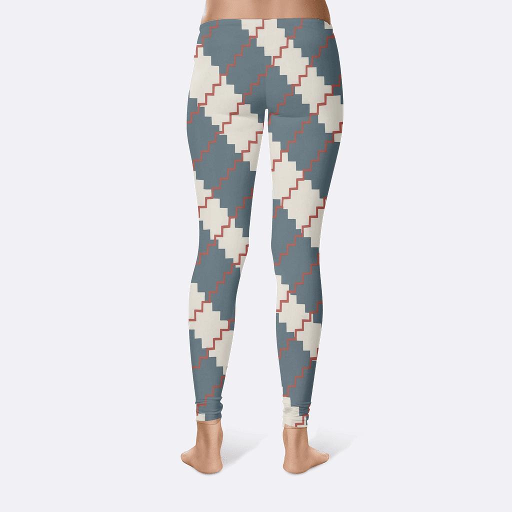 Diagonal Stepwave Register high-waist leggings